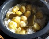 秋の味覚 ホクホク 栗の炊き込みご飯作り方4写真