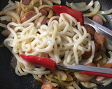 焼肉のタレで☆彡余り物焼きうどん作り方4写真