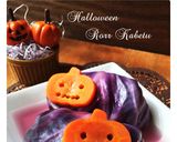 ハロウィン♪ホラー♪紫ロールキャベツ!!作り方10写真