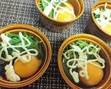お手軽★朝食にも【豆苗のマヨ玉ココット】作り方8写真