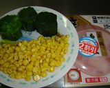 ほうれん草のコーンマヨ☆サラダ作り方1写真
