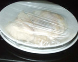 鶏胸肉のわさび醬油あえ♪簡単蒸し鶏レンジ作り方6写真