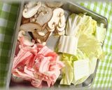 白菜と豚バラ肉の中華スープ作り方1写真