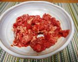 牛肉とニンニクの芽のオイスター炒め作り方1写真