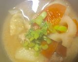 簡単♪水煮も使って有り物味噌バター汁作り方5写真
