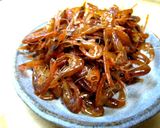 海老佃煮の焼きそば作り方1写真