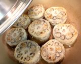レンコンの挽肉はさみ焼き作り方7写真