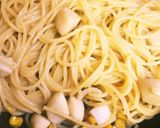 ホタテ貝柱とコーンDEバター醤油パスタ♪作り方4写真