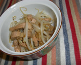 ✿焼き豚と❀もやしの✿ポン辛和え作り方4写真