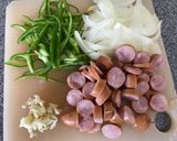 【簡単カフェ飯】★ケチャップナポリタン★作り方1写真