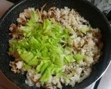 疲労回復♪キノコ豚レタス炒飯作り方4写真