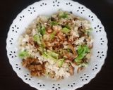 疲労回復♪キノコ豚レタス炒飯作り方5写真