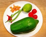 簡単！タイ料理☆ソムタム☆パパイヤサラダ作り方1写真
