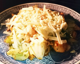 キャベツとササミのマヨ炒めチーズのせ作り方4写真