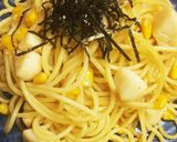 ホタテ貝柱とコーンDEバター醤油パスタ♪作り方5写真