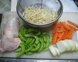 簡単　鶏もも肉ゴーヤ炒め作り方3写真