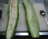 簡単　鶏もも肉ゴーヤ炒め作り方2写真