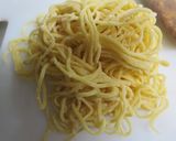 自家製麺のカラスミペペロンチーノ作り方1写真