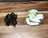 ドライトマトのペペロンチーノ作り方1写真