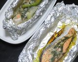 サーモンや甘口塩鮭のホイル焼き地中海風作り方8写真
