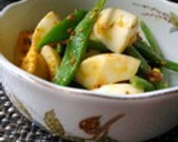 いんげんとゆでたまご　粒マスタード和え作り方6写真
