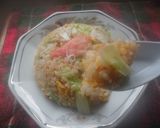 カニカマとレタスのチャーハン!作り方4写真