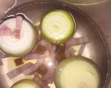 キクラゲと玉葱とベーコンの卵スープ作り方1写真