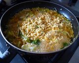 辛ラーメン☆玉子チーズあんかけ作り方3写真