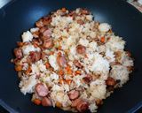 簡単！焦がし醤油が香ばしい♪黒チャーハン作り方5写真