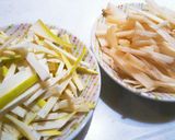 マコモダケとレンコンのきんぴら☆作り方1写真