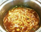 残ったカレーでふんわりカレーうどん作り方3写真