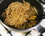 辛ラーメンアレンジ:甘辛ソース焼きそば作り方10写真