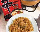 辛ラーメンアレンジ:甘辛ソース焼きそば作り方11写真