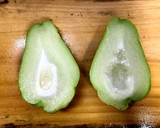 簡単☆ハヤトウリと挽き肉の炒め煮作り方1写真