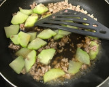 簡単☆ハヤトウリと挽き肉の炒め煮作り方7写真