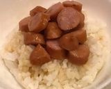 寒い朝に、バター香るソーセージスープご飯作り方6写真