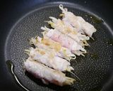 簡単小鉢！肉巻きもやしのガリバタポン酢作り方3写真