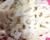 レンコンとベーコンの炒め物作り方1写真