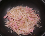 もやしと卵とハムの炒め物作り方2写真