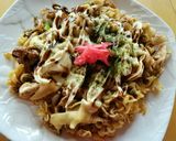 辛ラーメンでお好み焼き風作り方5写真