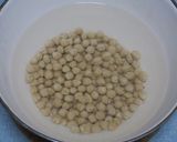 山菜とひよこ豆の炊き込み麦ごはん作り方1写真