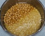 山菜とひよこ豆の炊き込み麦ごはん作り方4写真