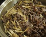 牛肉とごぼうの胡麻（ごま）味噌炒め作り方5写真