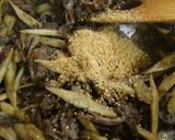 牛肉とごぼうの胡麻（ごま）味噌炒め作り方6写真