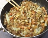 サッポロ一番醤油味であんかけ〜焼きそば作り方4写真