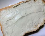 クリームチーズの青海苔＊胡麻＊塩トースト作り方1写真