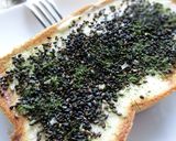 クリームチーズの青海苔＊胡麻＊塩トースト作り方4写真