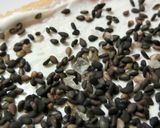 クリームチーズの青海苔＊胡麻＊塩トースト作り方3写真