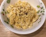 昆布つゆで炒り卵豆腐作り方5写真