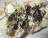 蓮根×玉葱和トースト　葱×黒酢風味作り方7写真